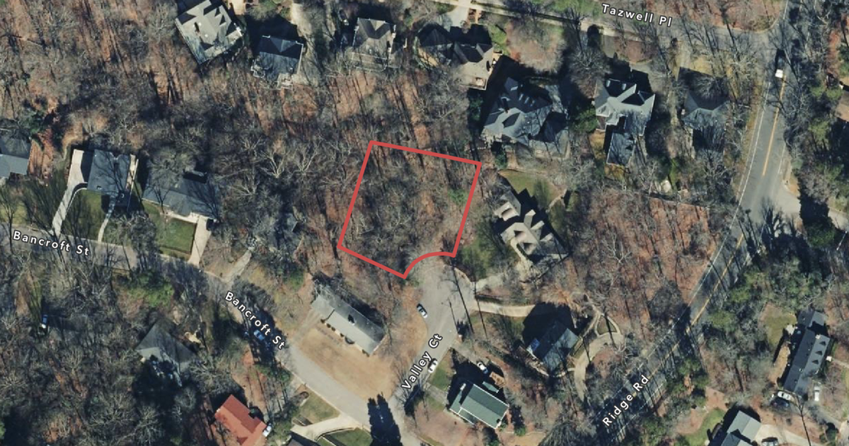 Lot for Sale in Raleigh NC 3505 Valley Court